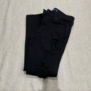 Hollister Black ripped jeans